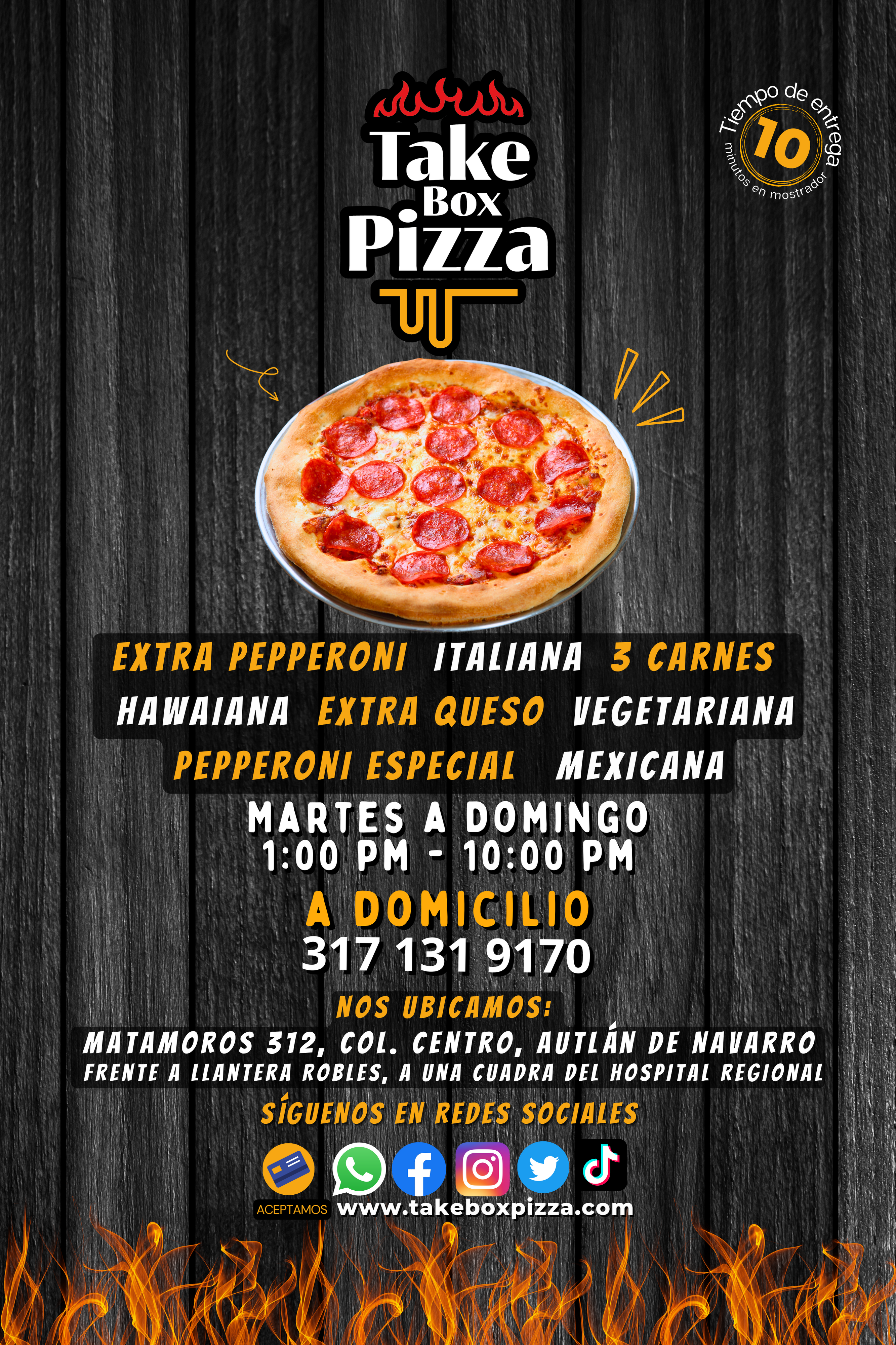 Pide comida Pizza en Autlán de Navarro Jalisco Restaurante