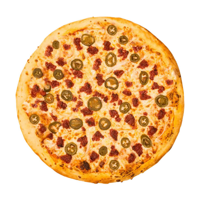 Pizza Mexicana de Chorizo con Jalapeños, Restaurante Take Box Pizza