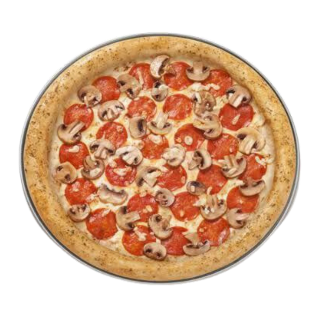 Pizza de Pepperoni y Champiñones, Comida en Autlán Take Box Pizza
